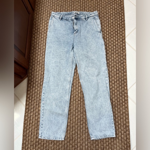 Carhartt WIP Light Blue Boyfriend Pierce Jeans 29 READ - OVERSIZED - Picture 1 of 9